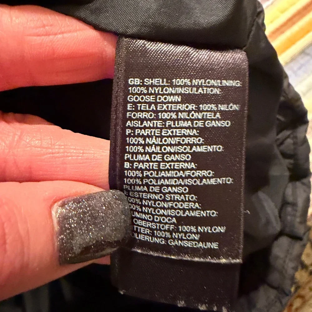 The North Face 700 Fill Down Puffer Jacket Black Mens L G‎ Insulated